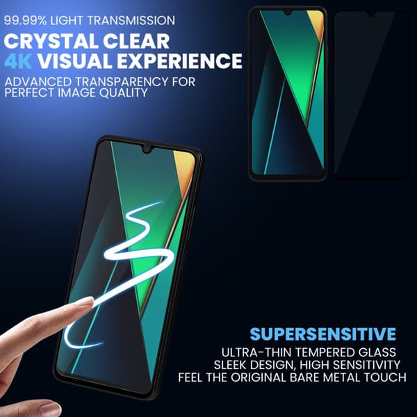 2-Pack Xiaomi Poco C75 Skärmskydd - Härdat Glas 9H - Super kvalitet 3D