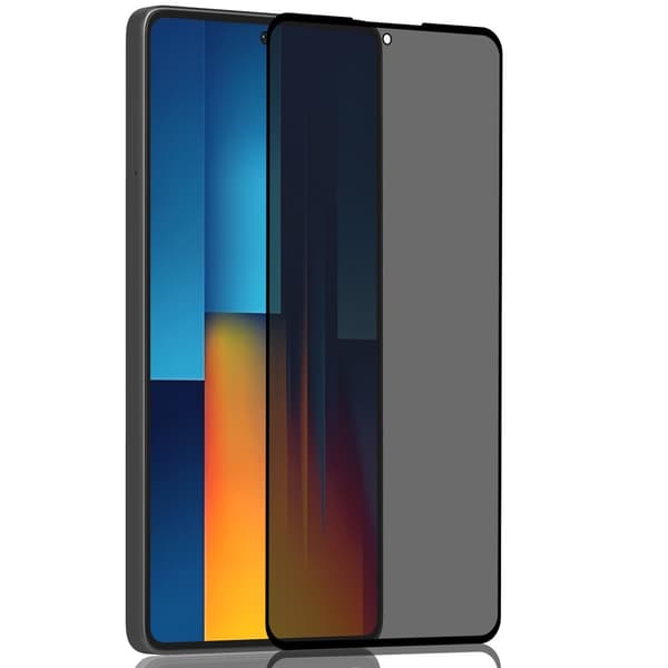 1-Pack Xiaomi Poco M6 Pro Privacy Skærmbeskyttelse - Hærdet Glas 9H - Super kvalitet 3D