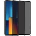 Miniatyrbillede 1 af 7: 2-Pack Xiaomi Poco M6 Pro Privacy Skærmbeskyttelse - Hærdet Glas 9H - Super kvalitet 3D