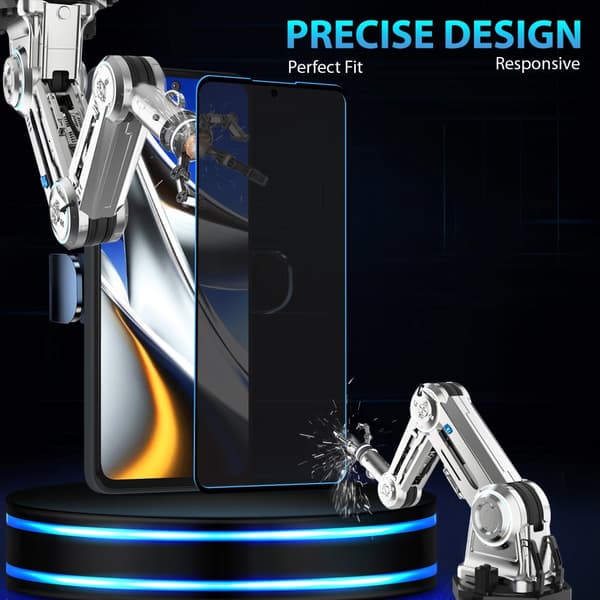 2-Pack Xiaomi Poco X4 Pro Privacy Skærmbeskyttelse - Hærdet Glas 9H - Super kvalitet 3D