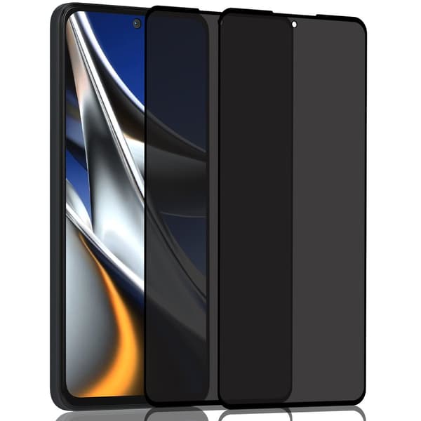 2-Pack Xiaomi Poco X4 Pro Privacy Skærmbeskyttelse - Hærdet Glas 9H - Super kvalitet 3D