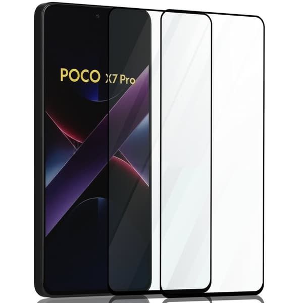2-Pack Xiaomi Poco X7 Pro Skärmskydd - Härdat Glas 9H - Super kvalitet 3D