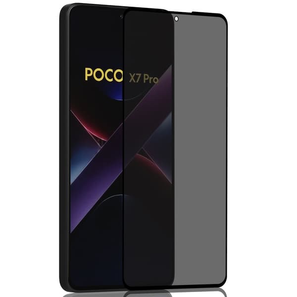 1-Pack Xiaomi Poco X7 Pro Privacy Näytönsuoja - Karkaistu Lasi 9H - Super laatu 3D