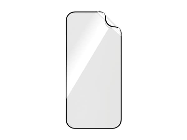 PanzerGlass - Skjermbeskyttelse for mobiltelefon - ultrabred passform - film - rammefarge svart - for Apple iPhone 15 Plus, 16 Plus