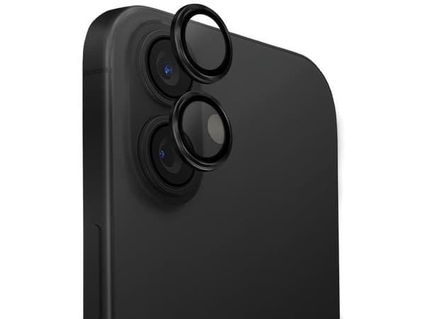 UNIQ Optix Aluminium Camera LensProtector iPhone 16 6.1" / 16 Plus 6.7" midnight black szkło na obiektyw aparatu z aplikatorem