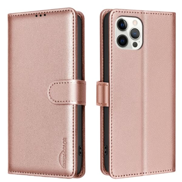 iPhone 13 Pro Skydd - Fodral med RFID & Stativ Roséguld