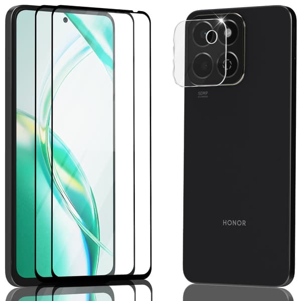 2-Pack Honor 200 Smart Skærmbeskyttelse & 1-Pack linsebeskyttelse - Hærdet Glas 9H - Super kvalitet 3D