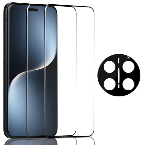 2-Pack Honor Magic 7 Pro Skærmbeskyttelse & 1-Pack linsebeskyttelse - Hærdet Glas 9H - Super kvalitet 3D