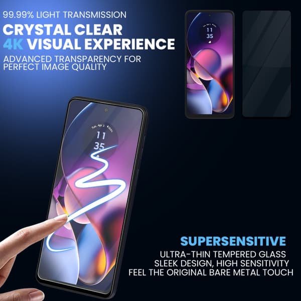 1-Pack Motorola G54 Skärmskydd - Härdat Glas 9H - Super kvalitet 3D