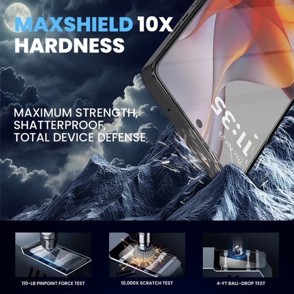 1-Pack Motorola G75 Skärmskydd & 1-Pack linsskydd - Härdat Glas 9H - Super kvalitet 3D