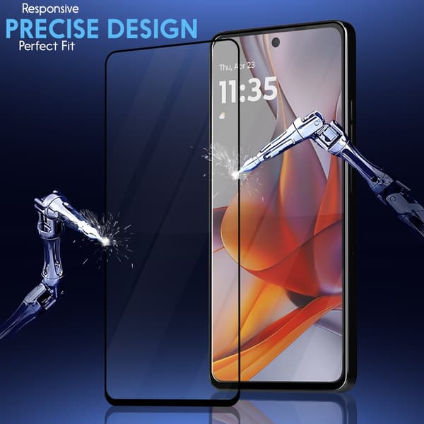 2-Pack Motorola G75 Skærmbeskyttelse & 2-Pack linsebeskyttelse - Hærdet Glas 9H - Super kvalitet 3D
