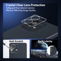 Miniatyrbild 7 av 7: 2-Pack Motorola G84 Skärmskydd & 2-Pack linsskydd - Härdat Glas 9H - Super kvalitet 3D