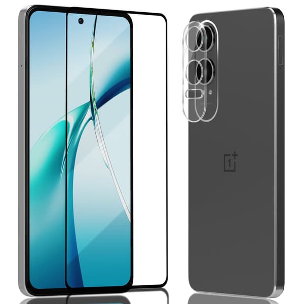 1-Pack OnePlus Nord CE4 Lite Skærmbeskyttelse & 1-Pack linsebeskyttelse - Hærdet Glas 9H - Super kvalitet 3D