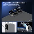 Miniatyrbild 7 av 7: 2-Pack Samsung S25 Edge Skärmskydd & 2-Pack linsskydd - Härdat Glas 9H - Super kvalitet 3D