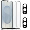 Miniatyrbild 1 av 7: 2-Pack Samsung S25 Edge Skärmskydd & 2-Pack linsskydd - Härdat Glas 9H - Super kvalitet 3D