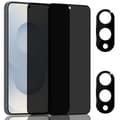 Miniatyrbillede 1 af 7: 2-Pack Samsung S25 Edge Privacy Skærmbeskyttelse & 2-Pack linsebeskyttelse - Hærdet Glas 9H - Super kvalitet 3D