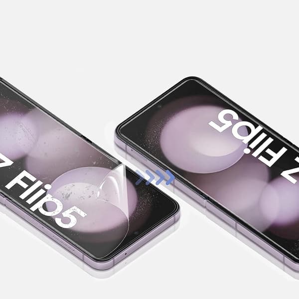 Z Flip 5 - 4-in-1Hydrogel Skärmskydd & Kameralinsskydd