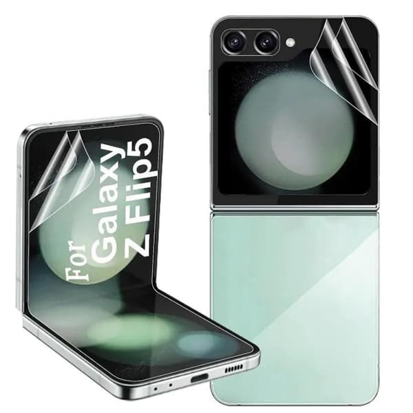 Z Flip 5 - 4-in-1Hydrogel Skärmskydd & Kameralinsskydd