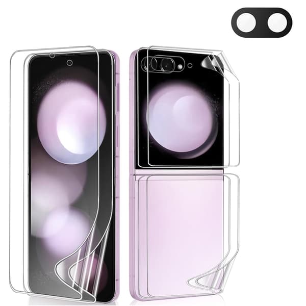 Samsung Galaxy Z Flip 5 4-i-1 Set - Tunt & Starkt Skydd