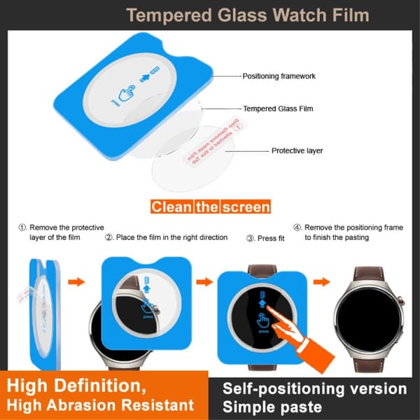 IMAK För Garmin Fenix 8 43mm Härdat Glas Skärmskydd