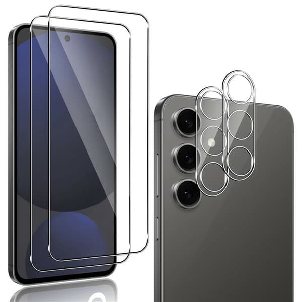 2 st För Samsung Galaxy A26 5G Härdat Glas Skärmskydd med Kamera Linsskydd