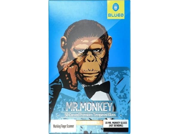 Blueo Tempered Glass 5D Mr. Monkey Glass - for Samsung Galaxy S22 svart (Strong Lite)