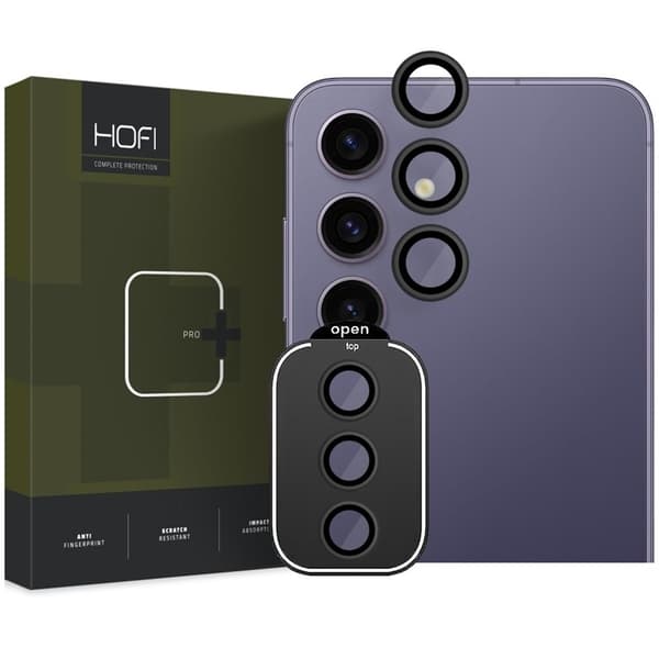 Hofi Galaxy S24 FE Kameralinsskydd Härdat Glas Camring Pro Plus