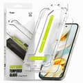 Miniatyrbild 1 av 5: [2-Pack] Ringke Google Pixel 9a Härdat Glas Skärmskydd Easy Slide - Clear