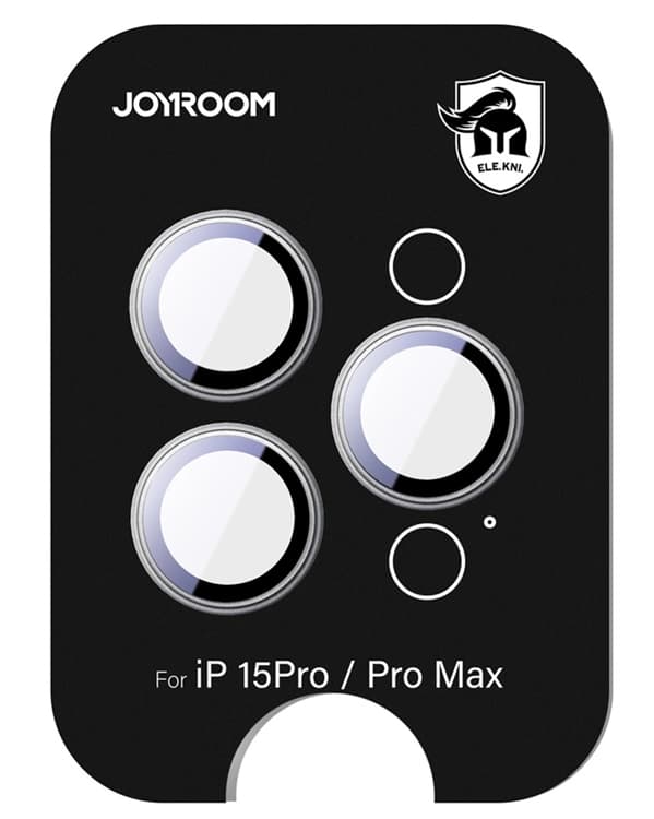 Joyroom iPhone 15 Pro/15 Pro Max Härdat Glas Kameralinsskydd - Silver