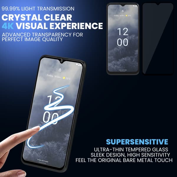 1-Pack Nokia G60 Skærmbeskyttelse - Hærdet Glas 9H - Super kvalitet 3D