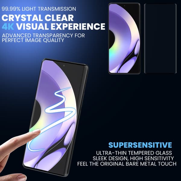 2-Pack Realme 10 Pro Plus Näytönsuoja - Karkaistu Lasi 9H - Super laatu 3D