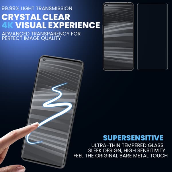 2-Pack Realme GT2 Pro Näytönsuoja - Karkaistu Lasi 9H - Super laatu 3D