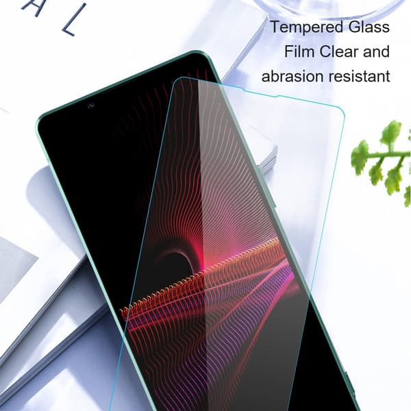 AMORUS Sony Xperia 1 VII näytönsuoja 2.5D kaareva reuna 9H alumiini-piilasilikaattilasi