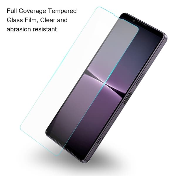 AMORUS Sony Xperia 1 VII näytönsuoja 2.5D kaareva reuna 9H alumiini-piilasilikaattilasi
