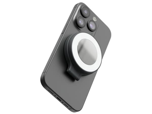 ShiftCam SnapPocket Light, Selfie-lampa, Svart, Varje varumärke, iPhone 12 & above, Magnetic Sticker or MagSafe Compatible Cases, LED, Inbyggt batter