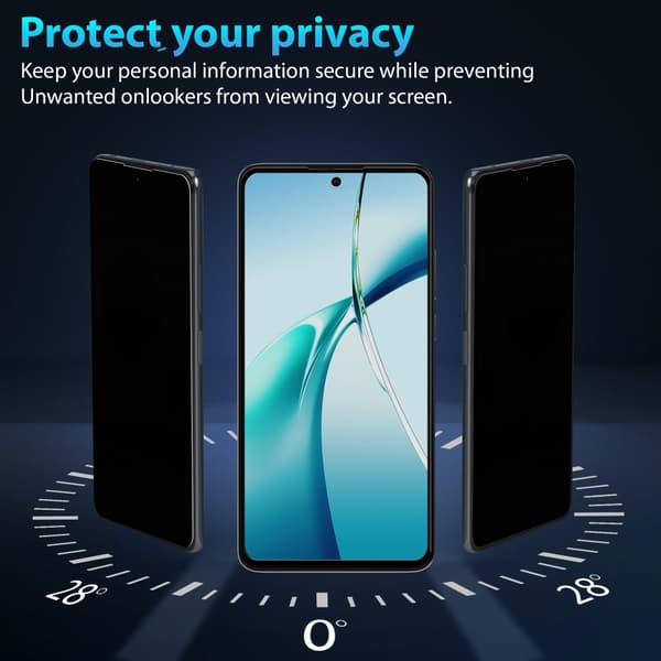 1-Pack OnePlus Nord CE4 Lite Privacy Skärmskydd - Härdat Glas 9H - Super kvalitet 3D