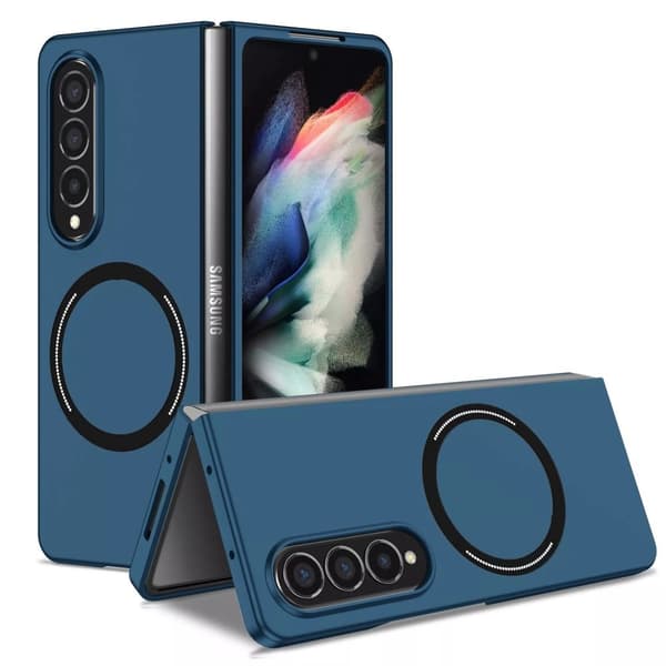 Samsung Galaxy Z Fold 4 - MagSafe Kompatibelt TPU Skal, Tunt & Stötsäkert Skydd blå