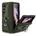 Miniatyrbild 1 av 6: Samsung Galaxy Z Fold 6 - Stötsäker Ring Armor Stand Slimmt mobilskal Grön