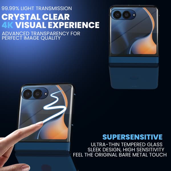 1-Pack Motorola Razr 60 (2025) Skærmbeskyttelse - Hærdet Glas 9H - Super kvalitet 3D
