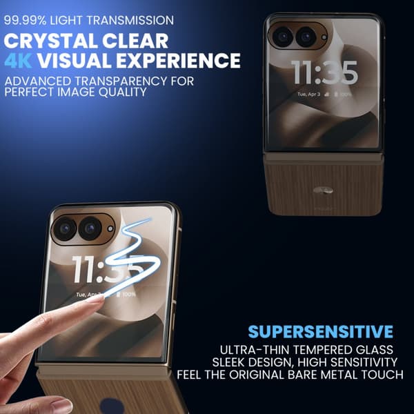 1-Pack Motorola Razr 60 Ultra Skærmbeskyttelse - Hærdet Glas 9H - Super kvalitet 3D