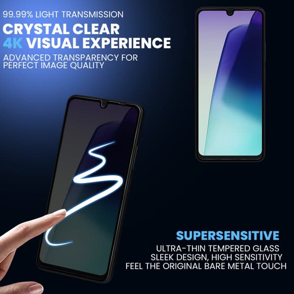 2-Pack Xiaomi Redmi 14C Privacy Skærmbeskyttelse & 1-Pack linsebeskyttelse - Hærdet Glas 9H - Super kvalitet 3D