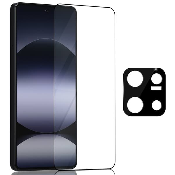 1-Pack Xiaomi Redmi Note 14S Skærmbeskyttelse & 1-Pack linsebeskyttelse - Hærdet Glas 9H - Super kvalitet 3D