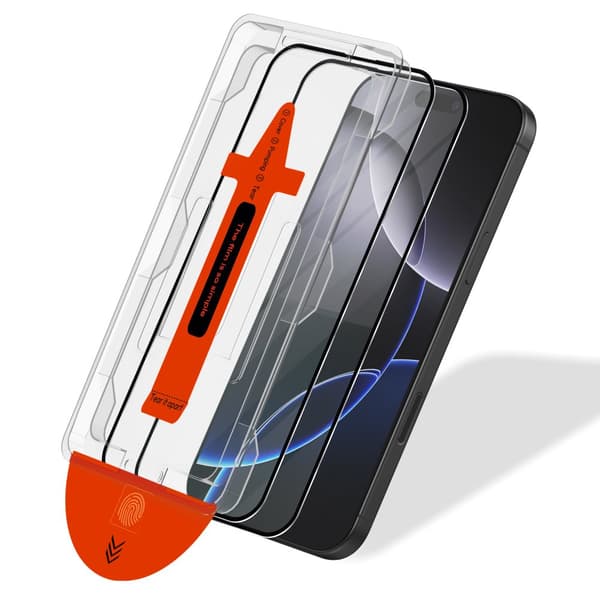 2-Pack Iphone 16 Pro Max Skärmskydd - Härdat Glas | [Automatisk Installation] - Bubbelfritt