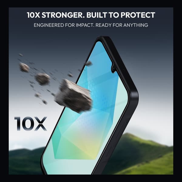 1-PACK Samsung A16 Skærmbeskytter & 1-PACK linsebeskytter - Hærdet Glas | [Automatisk Installation] - Boblefri