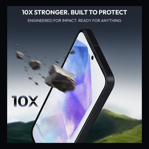 2-PACK Samsung A55 Skærmbeskytter & 1-PACK linsebeskytter - Hærdet Glas | [Automatisk Installation] - Boblefri