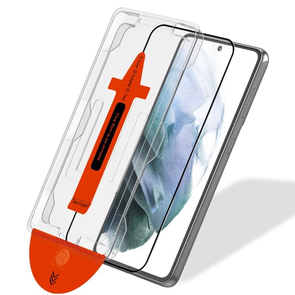1-Pack Samsung S21 Skärmskydd - Härdat Glas | [Automatisk Installation] - Bubbelfritt