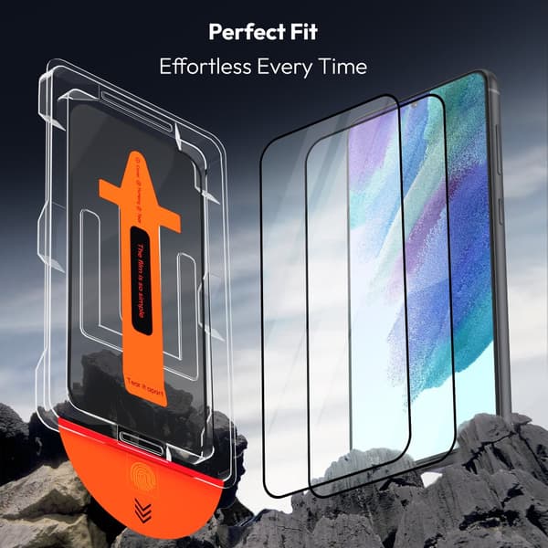 2-PACK Samsung S21 FE Skærmbeskytter - Hærdet Glas | [Automatisk Installation] - Boblefri
