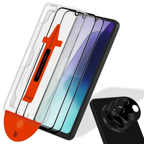 2-PACK Xiaomi Redmi 14C Näytönsuoja & 2-PACK linssinsuoja - Karkaistu Lasi | [Automaattinen Asennus] - Kuplaton