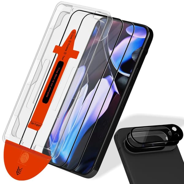 2-Pack Google Pixel 9 Pro Skärmskydd & 2-Pack linsskydd - Härdat Glas | [Automatisk Installation] - Bubbelfritt