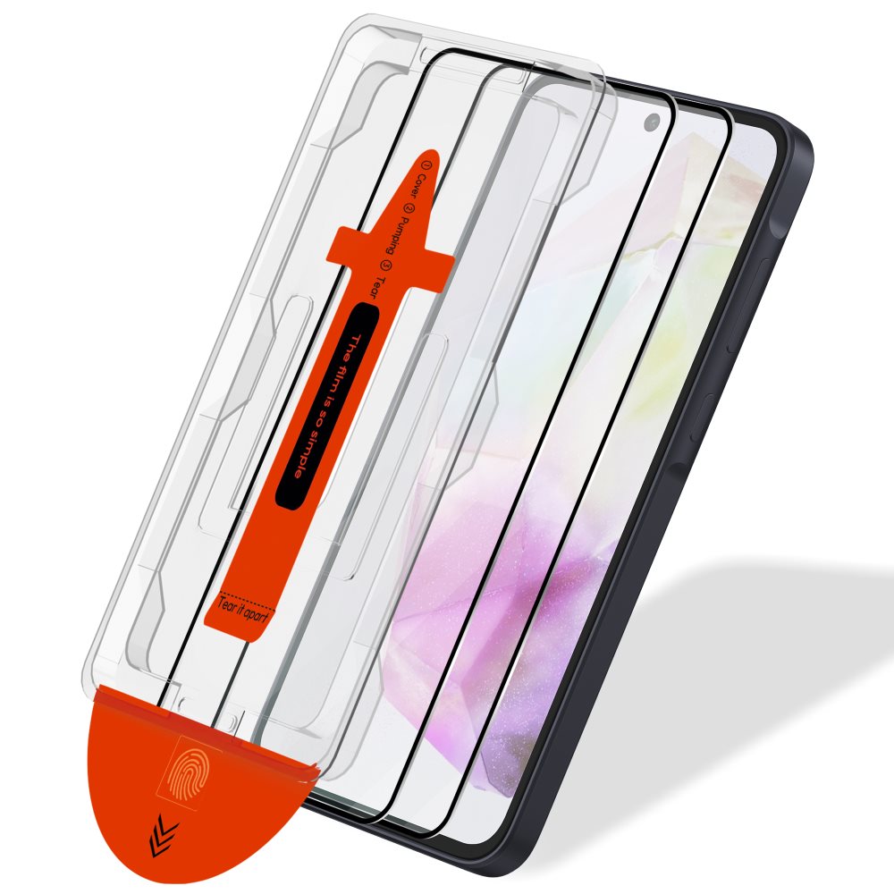 2-Pack Samsung A35 Skärmskydd - Härdat Glas | [Automatisk Installation] - Bubbelfritt